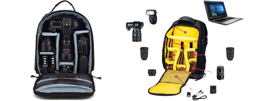 Mochila padrão para câmera