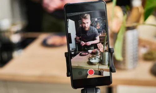 Mantenha o celular firme para evitar trepidações