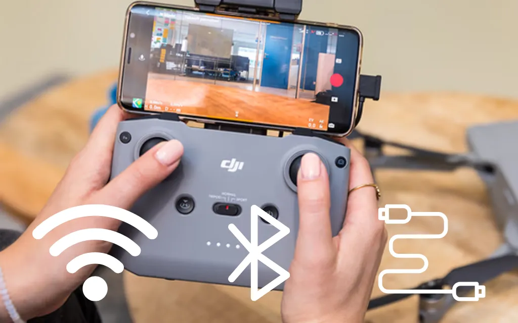 como conectar a câmera do drone no celular