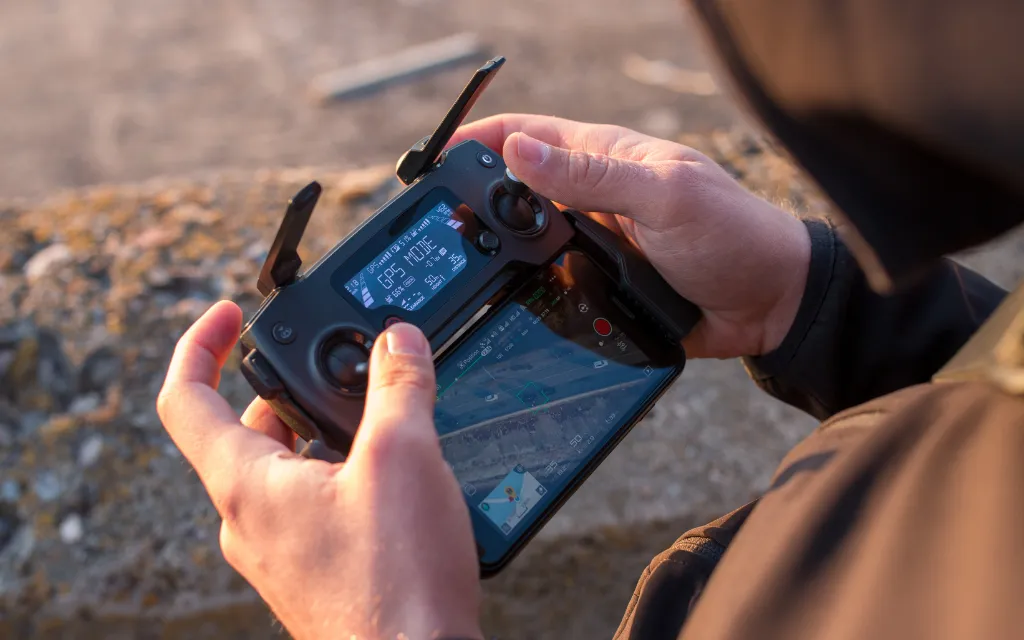 como configurar a câmera do drone
