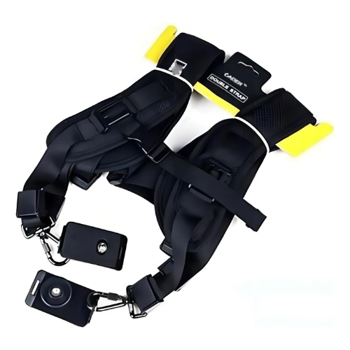 Alça De Ombro Dupla Greika Com Engate De Segurança Câmera