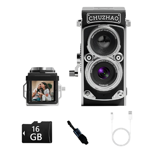 Co Mini Chaveiro Câmera Vintage Vídeo 1080p Foco