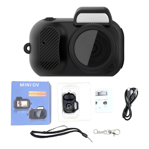 Mini Câmera Fimadora Hd 1080p Portátil Tela Lcd-minichaveiro