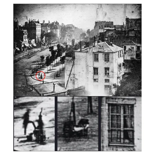 Primeiro registro de pessoas em uma fotografia