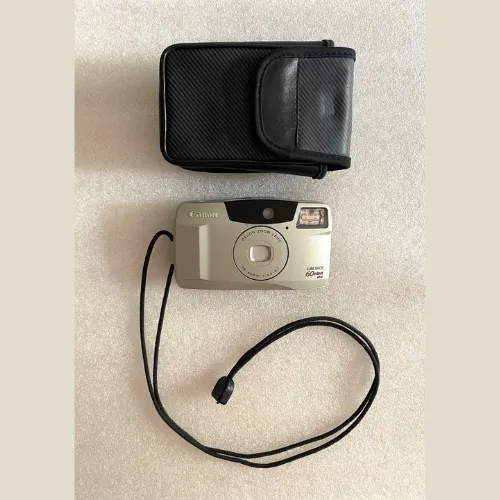 câmera canon sure shot 60 zoom maquina fotográfica antiga